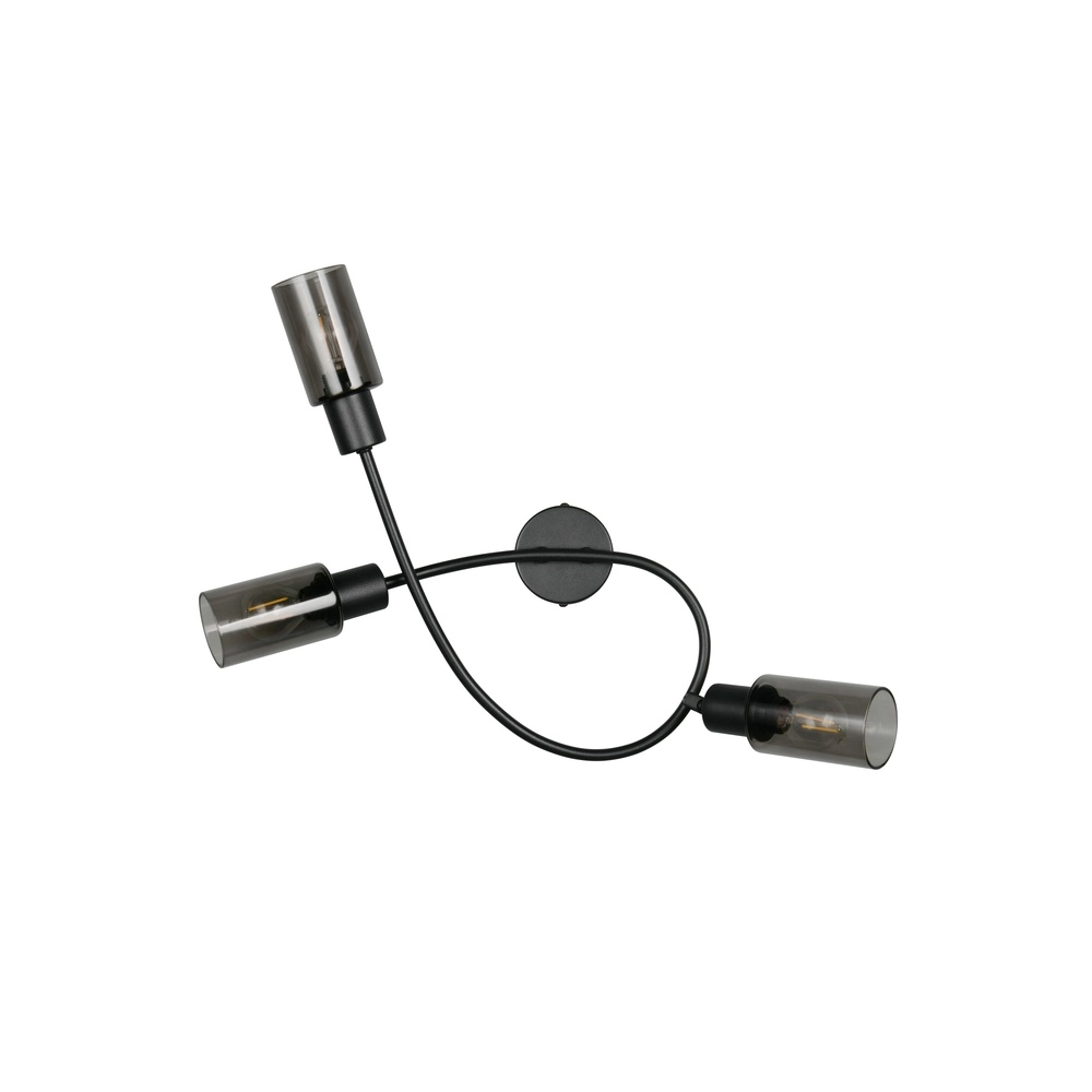 Design ceiling lamp Mars 3-light black Trio 4017807670493