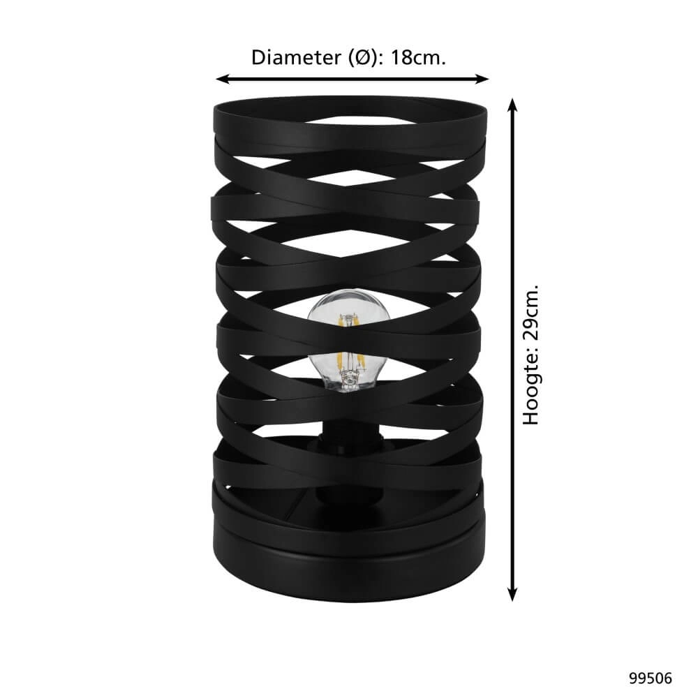 Black table lamp Cremella Eglo 9002759995065