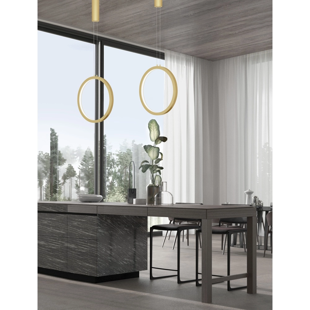 Round pendant lamp Change Ø 39.5cm gold
