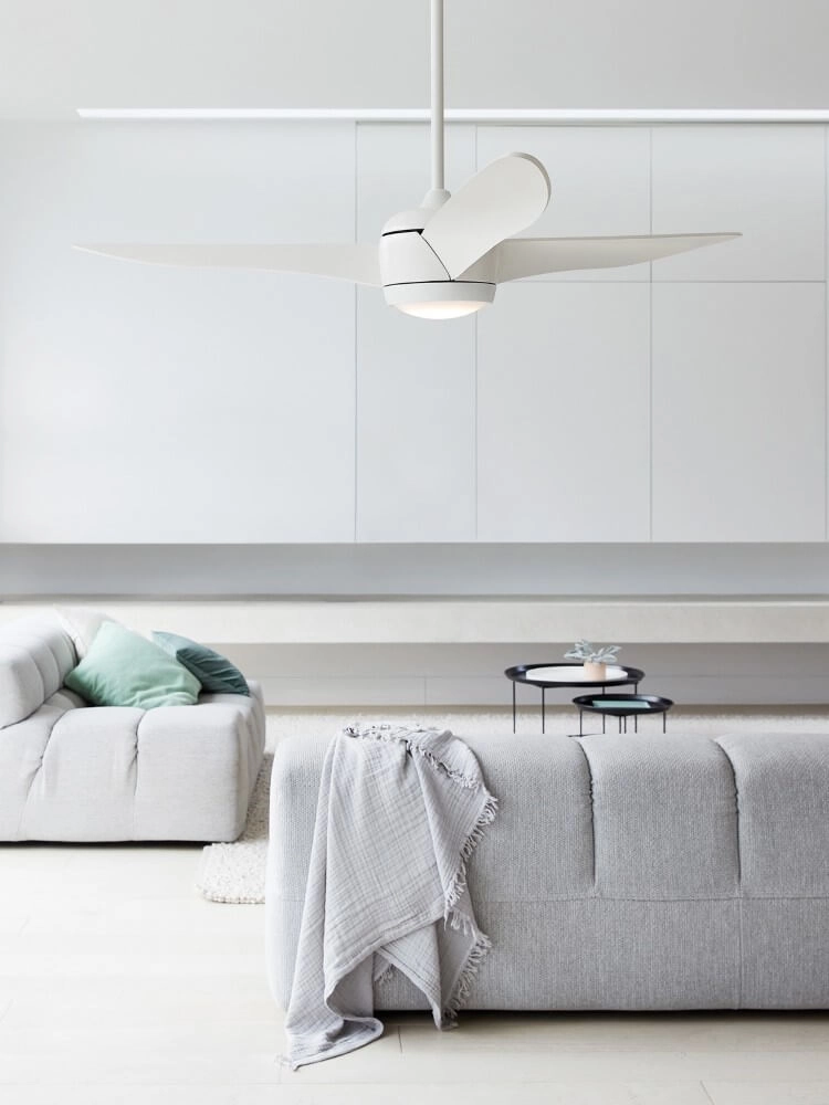 Silent ceiling fan Airfusion Nordic Ø 143cm white Beacon 9333509134268