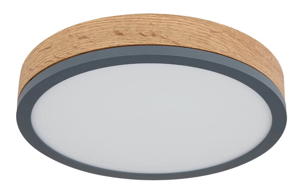 Wooden led ceiling light Doro Ø 30cm Globo 9007371442553