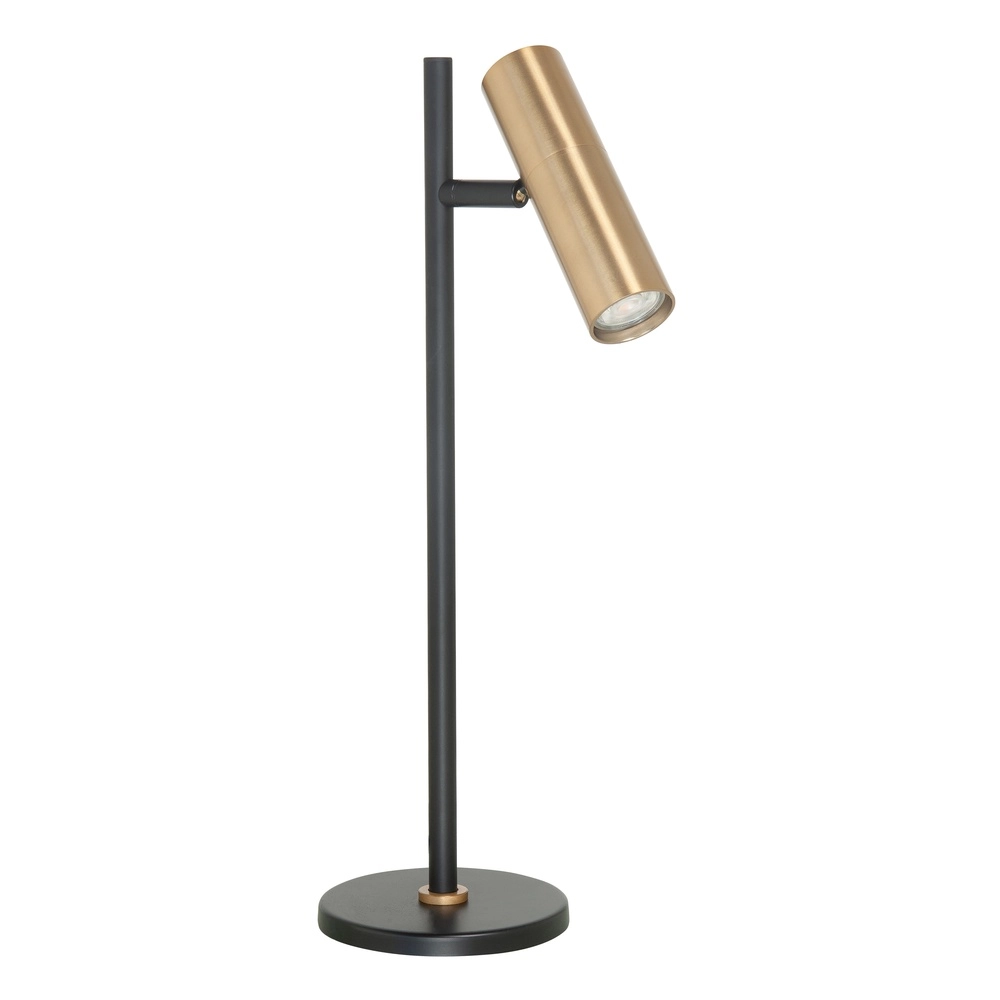 Table lamp Trend black with matt brass