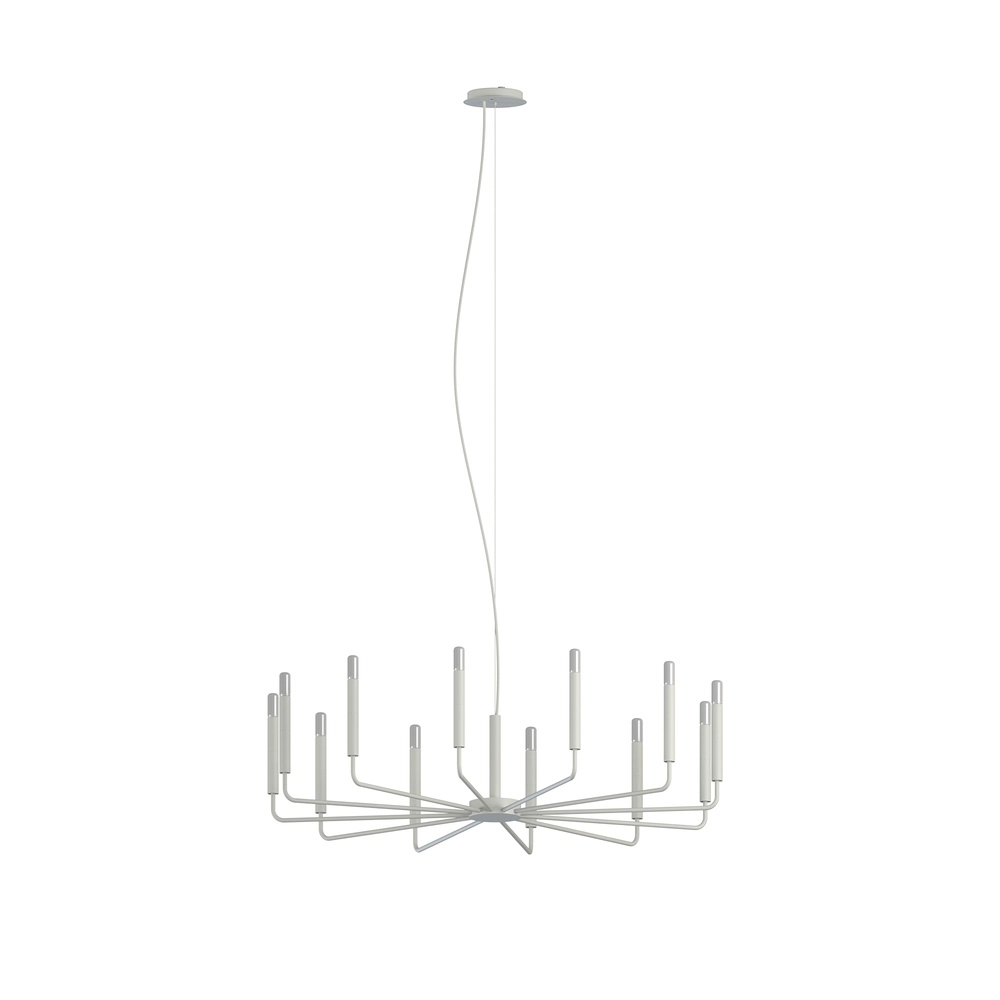 Modern chandelier Orto Ø 103cm grey