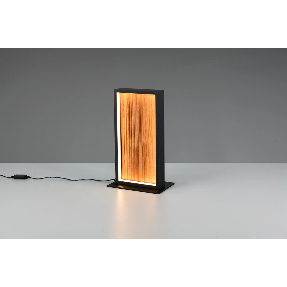 Design table lamp Kalea black with wood Trio 4017807661484