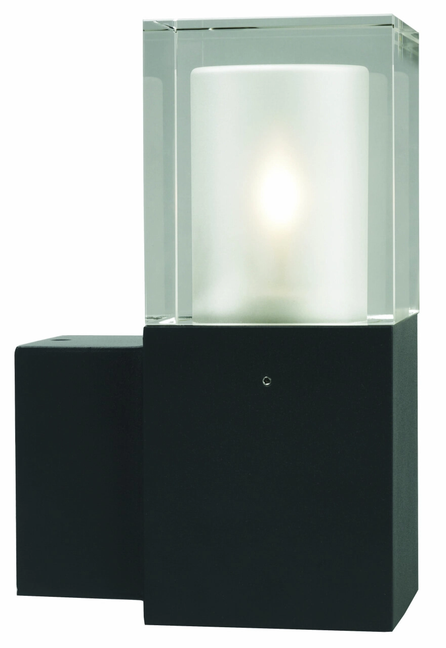 Black outdoor lamp Arendal with LED
