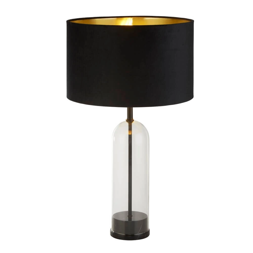Unique table lamp Oxford with black hood Searchlight 5053423256641