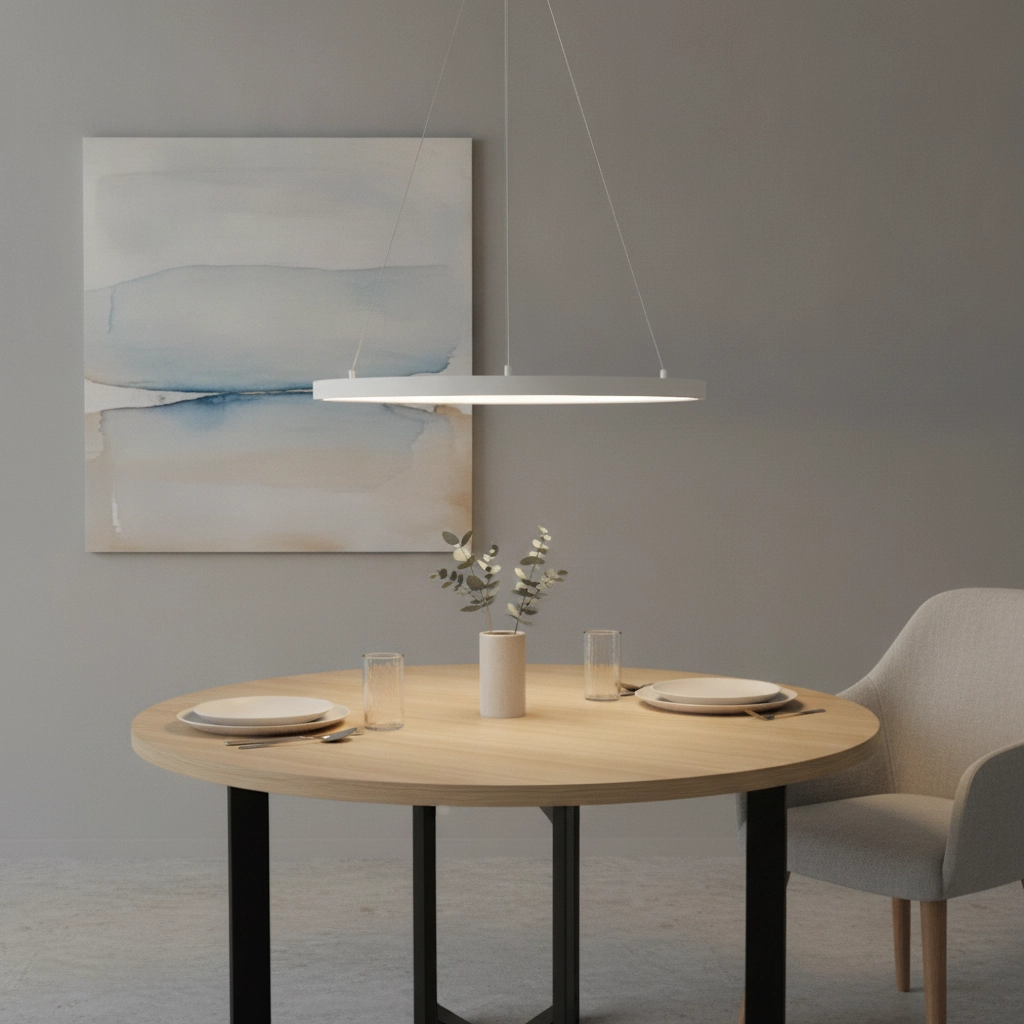 White pendant lamp Empatia design single