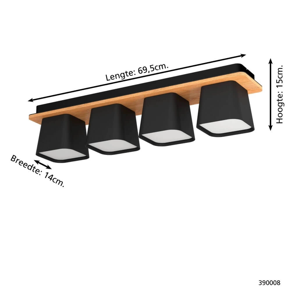 4-light ceiling lamp Ruscio Stars of Light 9008606220809