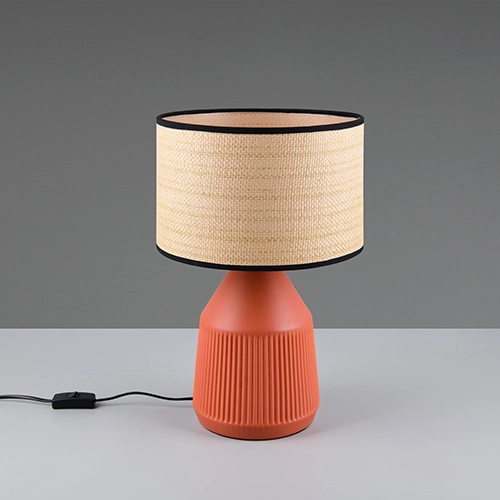 Table lamp Formentera Ø 28cm terracotta Trio 4017807678147