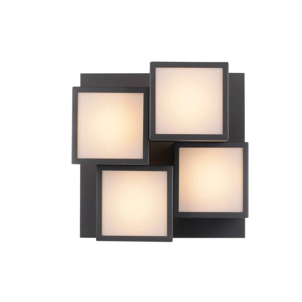 Black ceiling lamp Tetris black Just Light 4043689004538