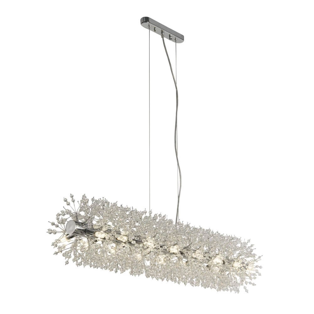 Design pendant lamp Sunburst 1m chrome Searchlight 5053423250755