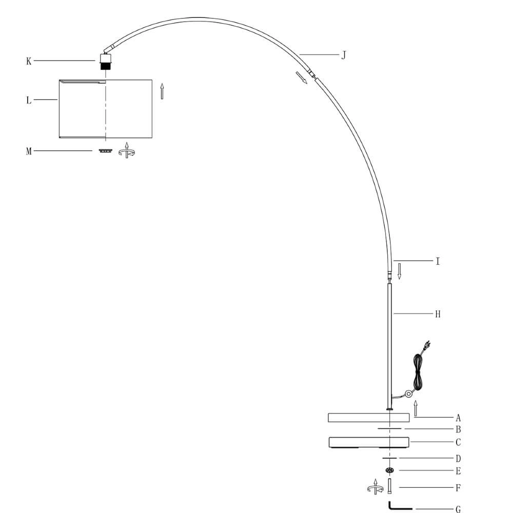 Arc lamp Solva Steinhauer 8712746123340
