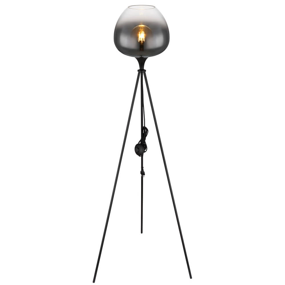 Black floor lamp Maxy tripod Globo 9007371435418