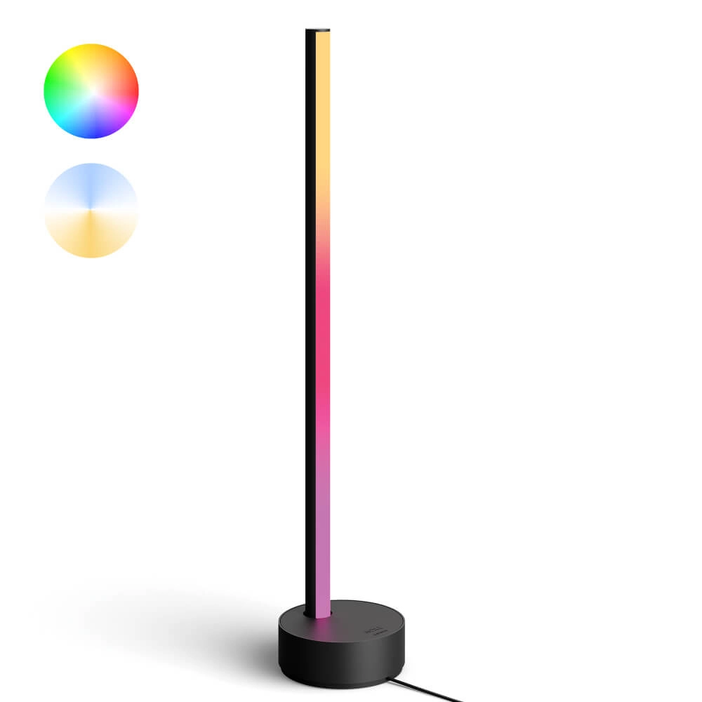 Table lamp Backlight Hue Gradient - 12W - White and Color 55cm black
