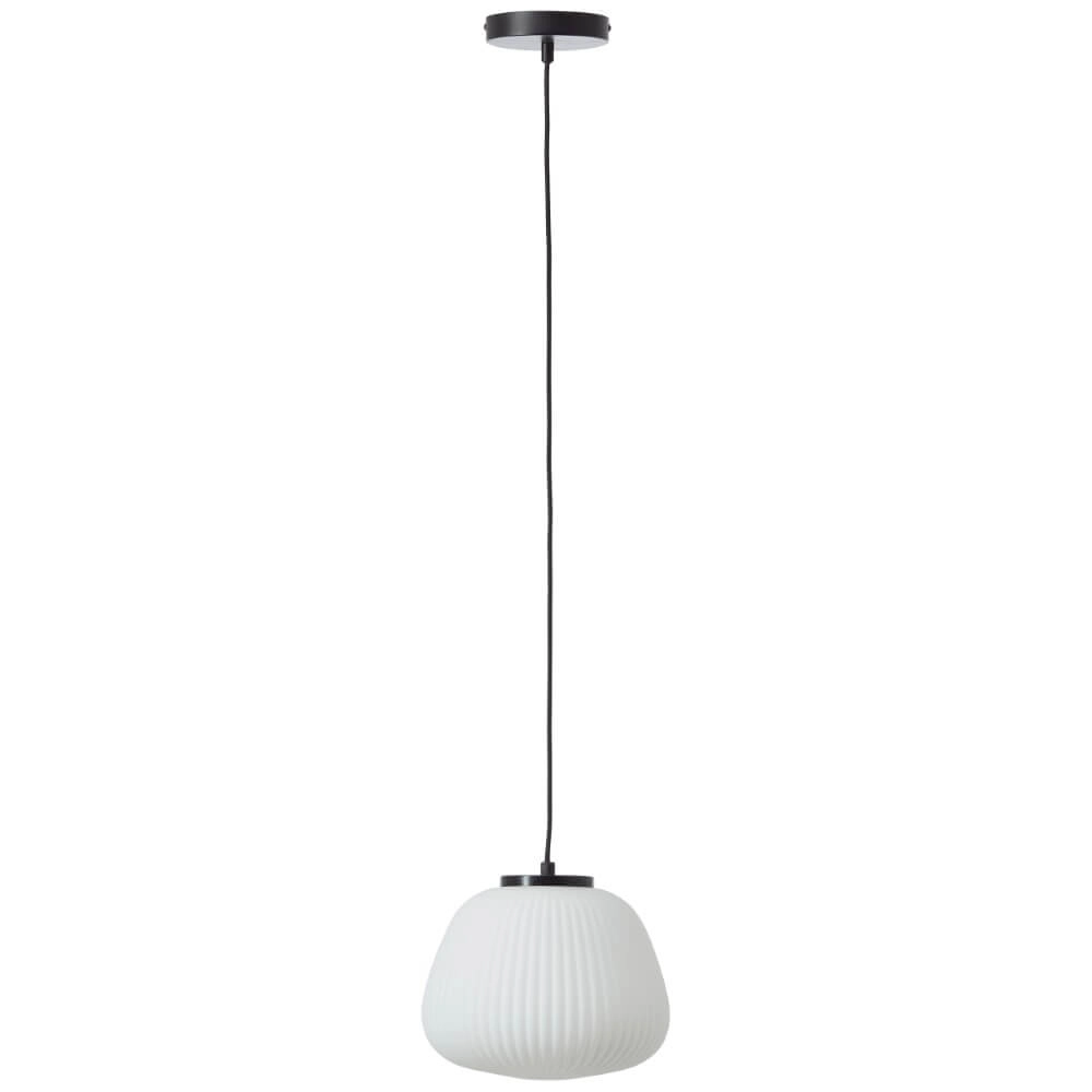 Pendant lamp Kaizen black with white Ø 25cm Brilliant 4004353447167