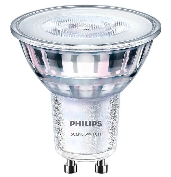 3-step dimmable spotlight GU10 - 4,8W - 345 lumen Philips 8719514307780