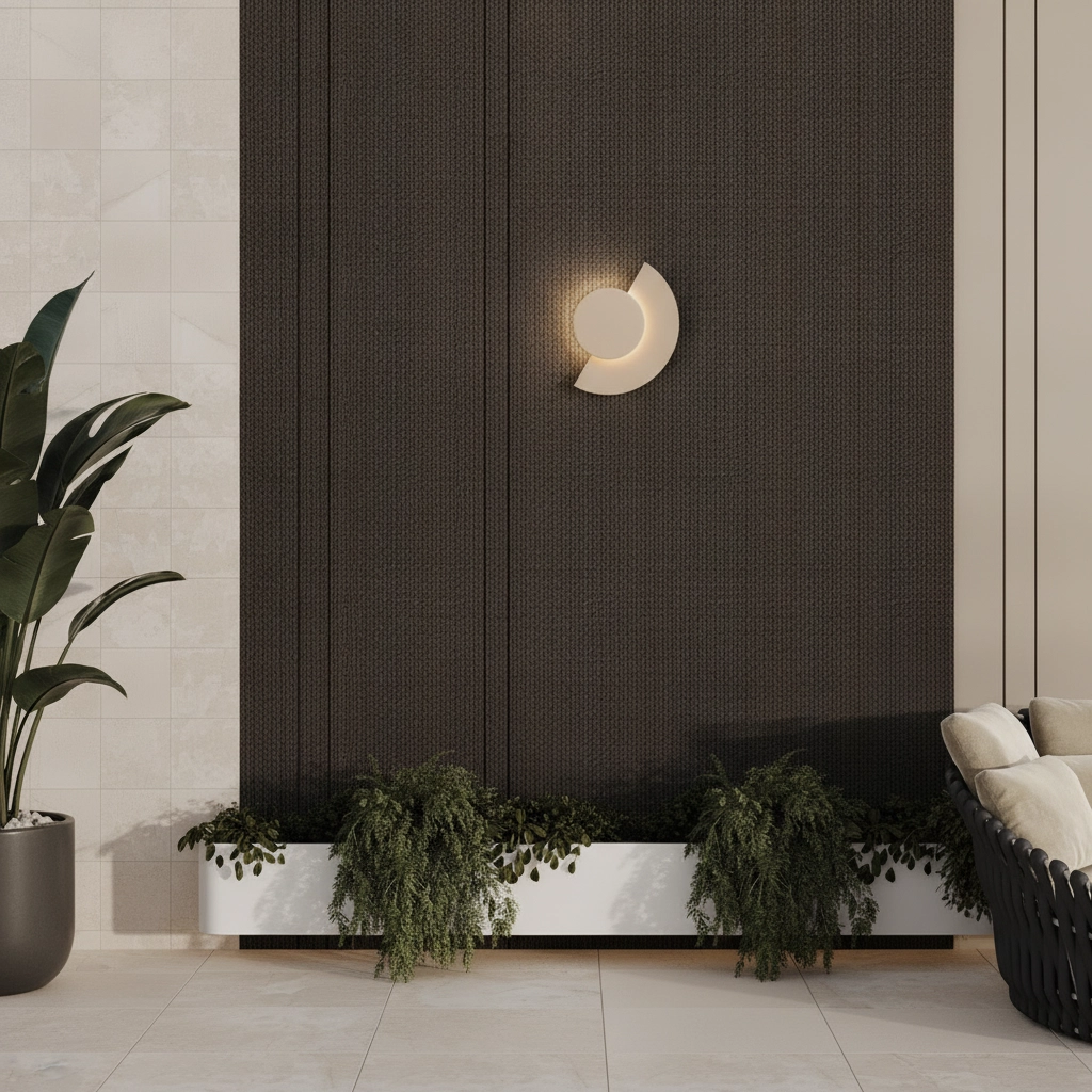 Modern wall lamp Gloo sand brown - 3000K
