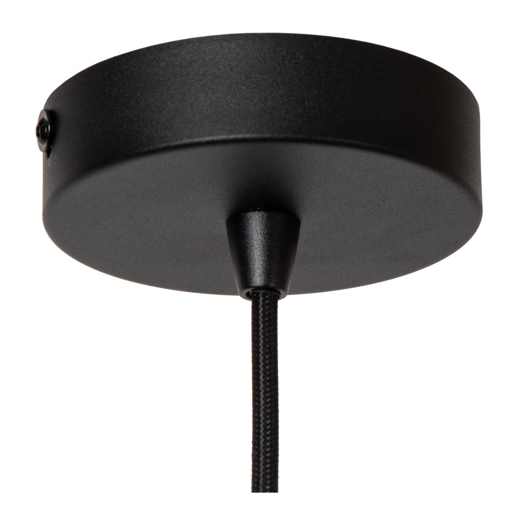 Pendant lamp Rosas Ø 26cm black with gold Lucide 5411212211811