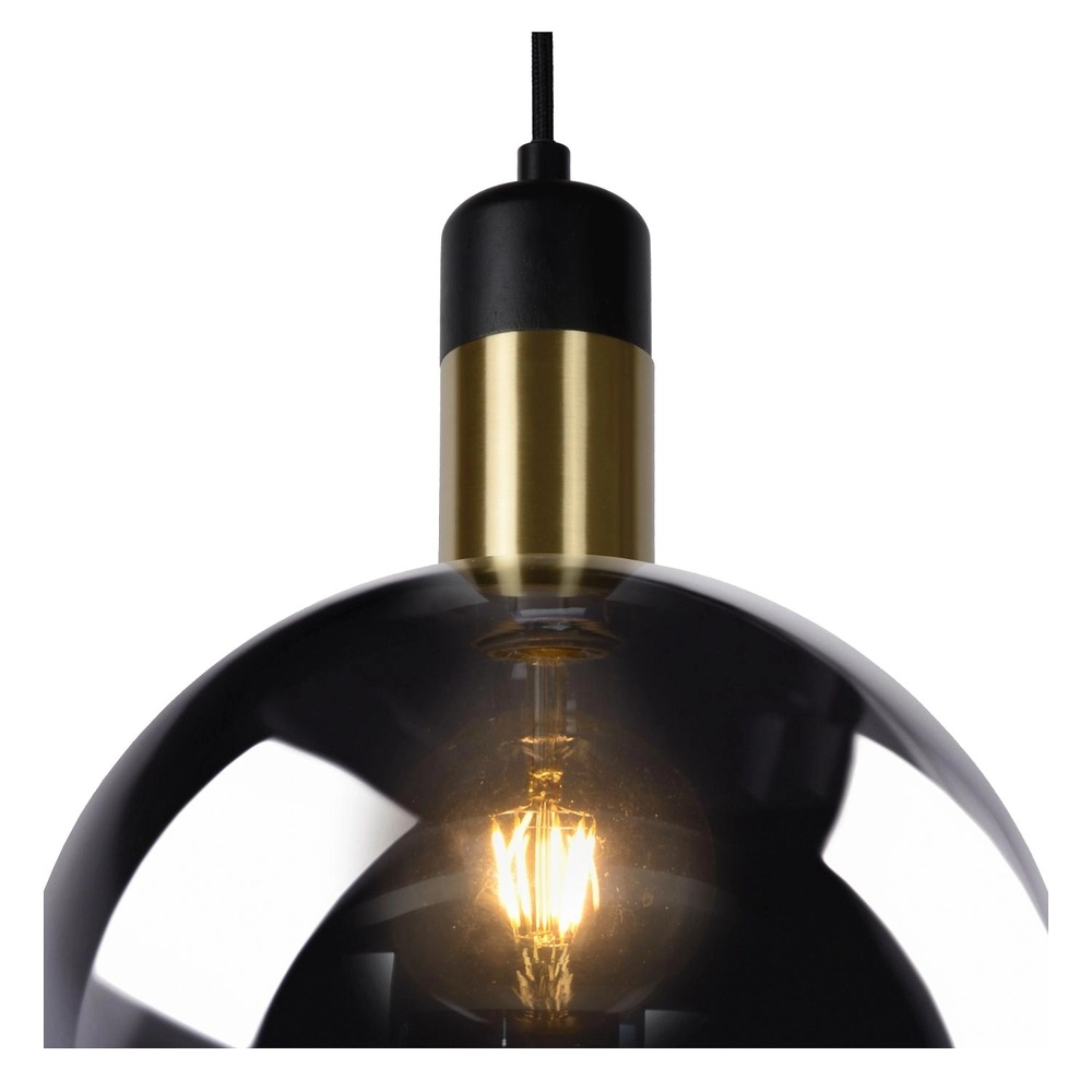 Pendant lamp Julius Ø 40cm smoke glass Lucide 5411212343345