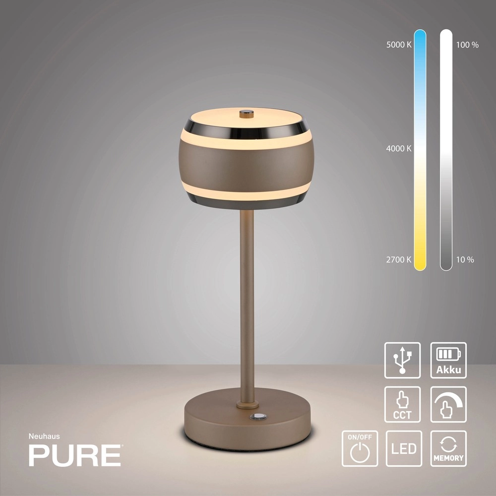 Led table lamp Pure Falling Rings Bronce Paul Neuhaus 4012248396629