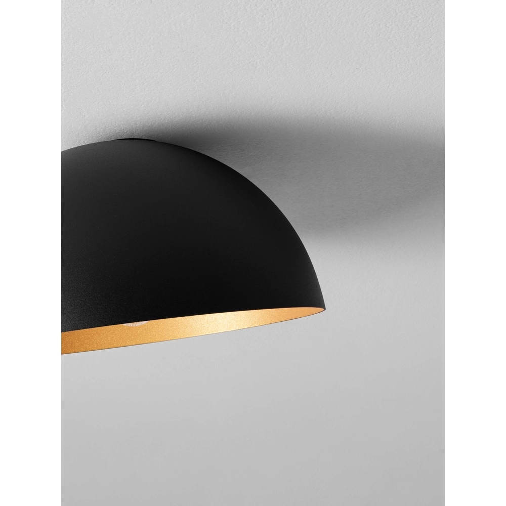 Ceiling lamp Onia black with gold Ø 29cm Lyora 5212017458148