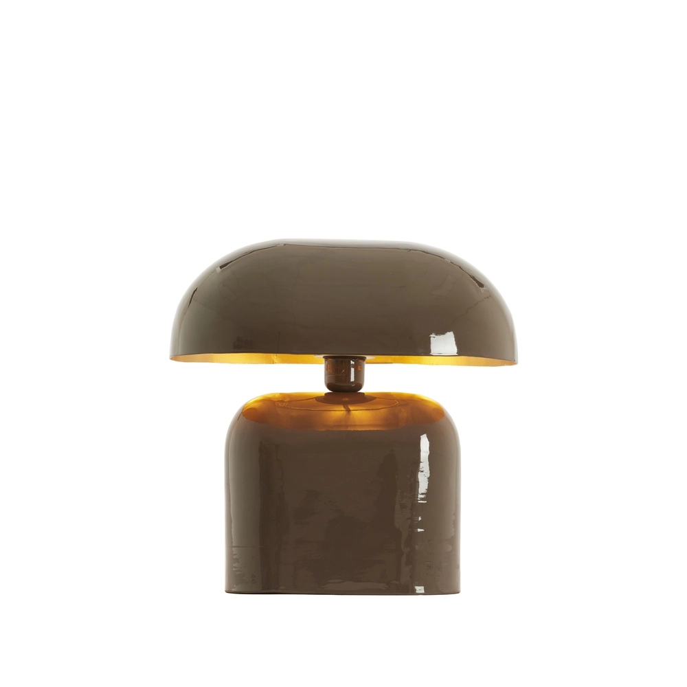 Table lamp Todd oval - gloss dark brown Light & Living 8717807818944