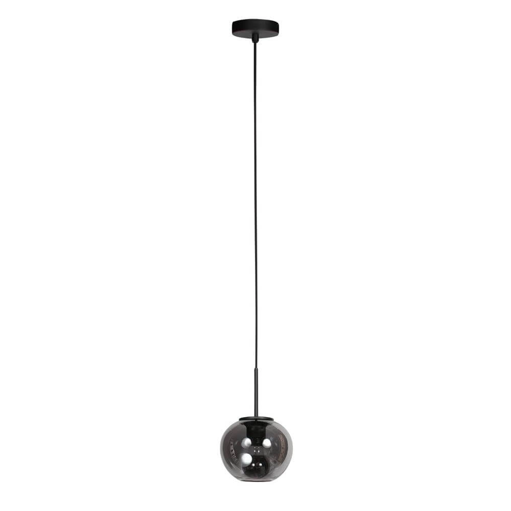Pendant lamp HaloSwap with 1 ball of smoke glass Ø 15cm Steinhauer 8712746179729