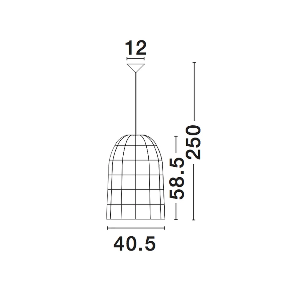 Pendant lamp Aurora rattan Ø 40.5cm Lyora 5212017416551