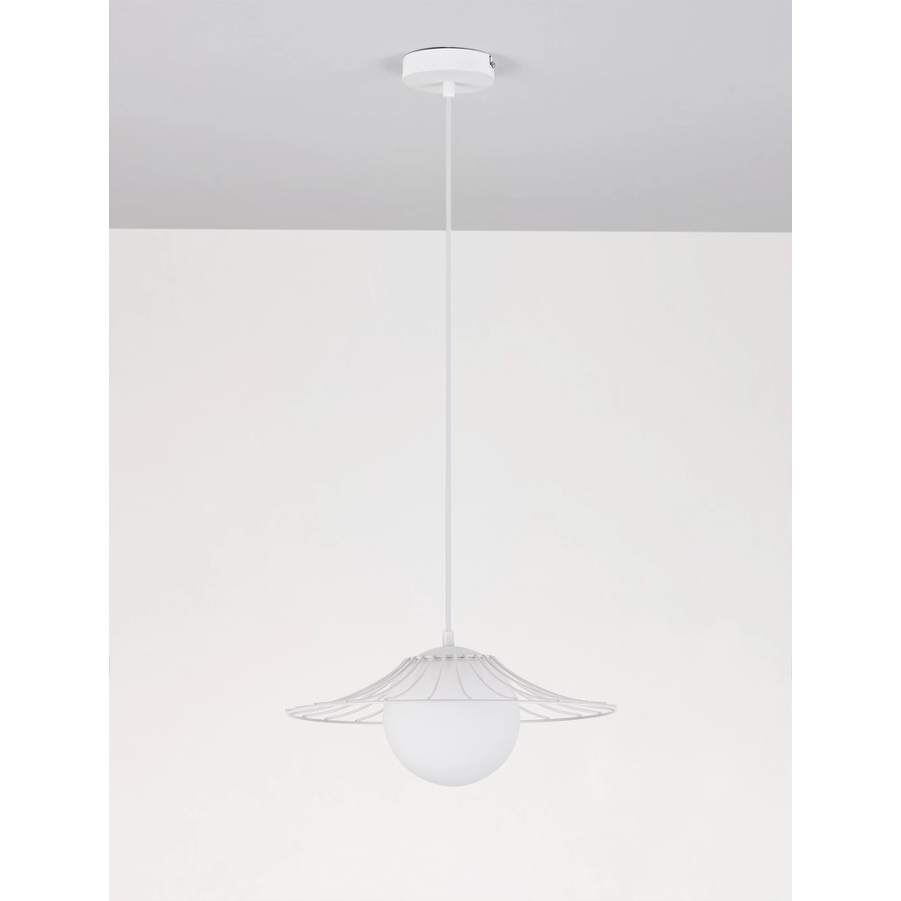 White pendant lamp Fly Ø 36cm Lyora 5212017436238