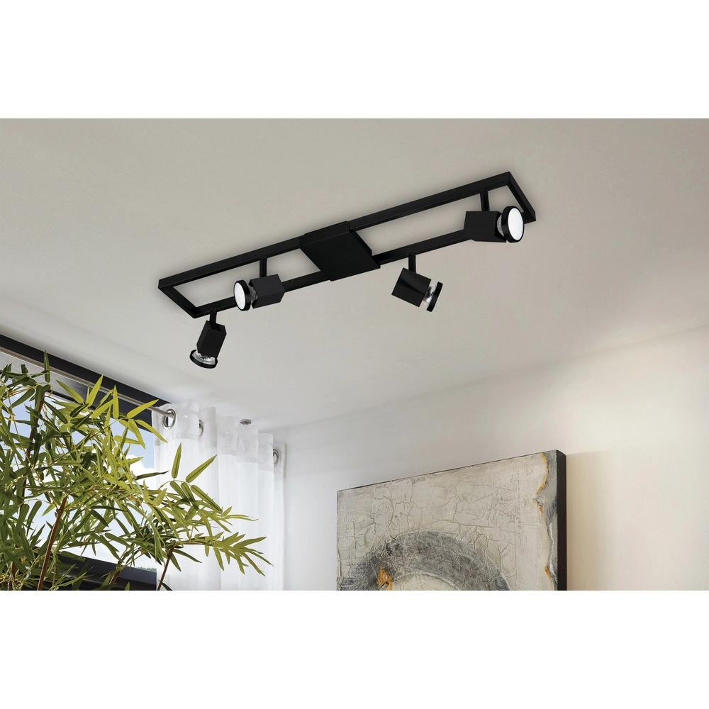 Led ceiling light Zeraco 1 4x GU10 Eglo 9002759310721