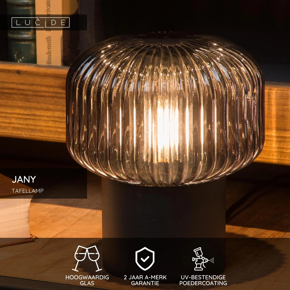 Table lamp Jany Black Lucide 5411212782670