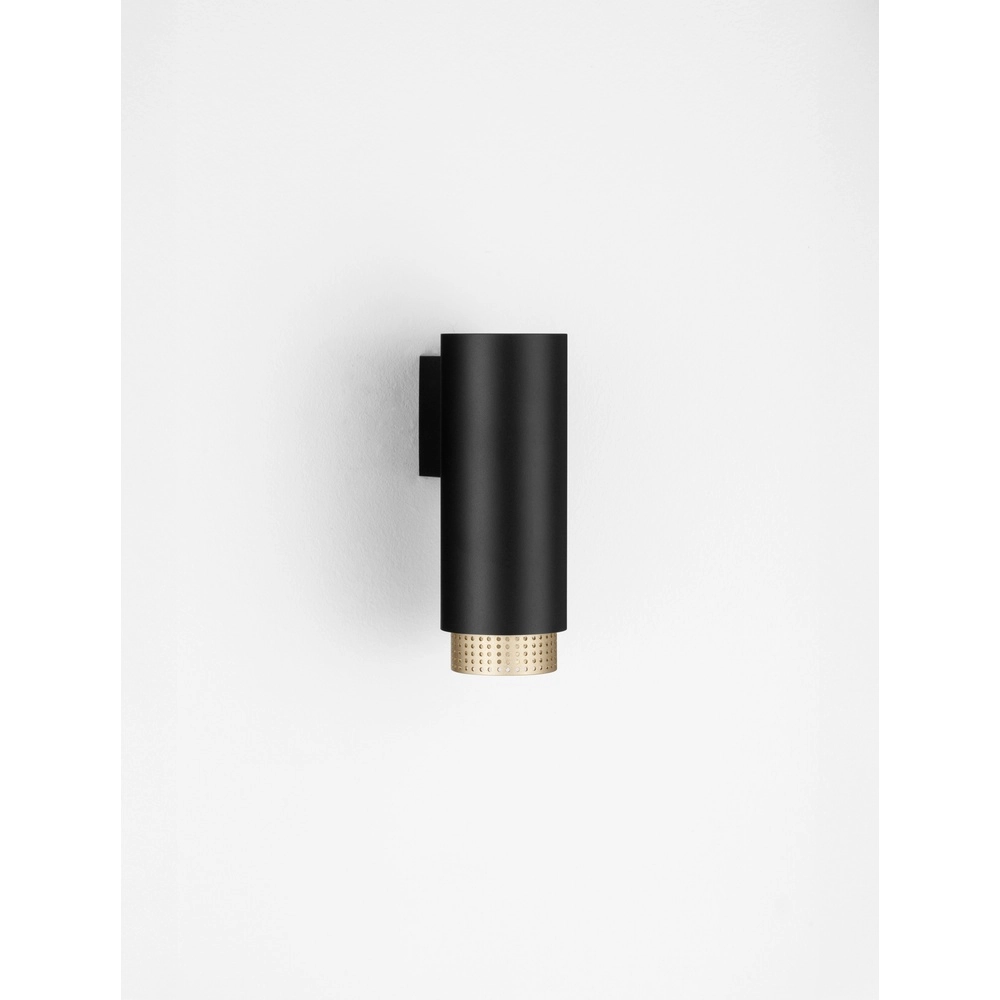 Wall spotlight Nessi black with gold Lyora 5212017475169