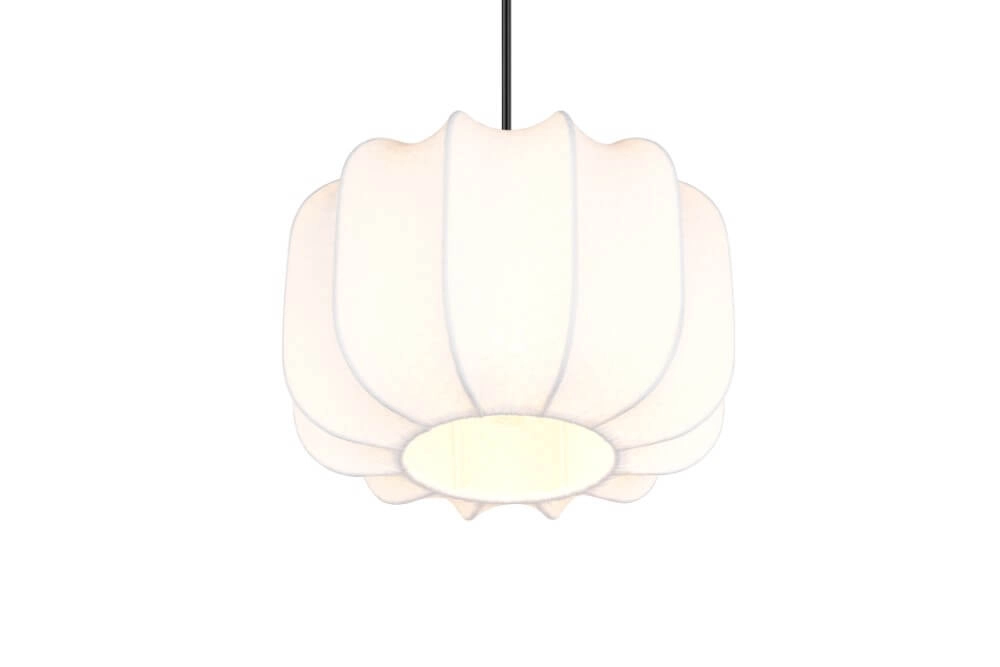 White design pendant lamp Madleine Ø 25cm Trio 4017807637465