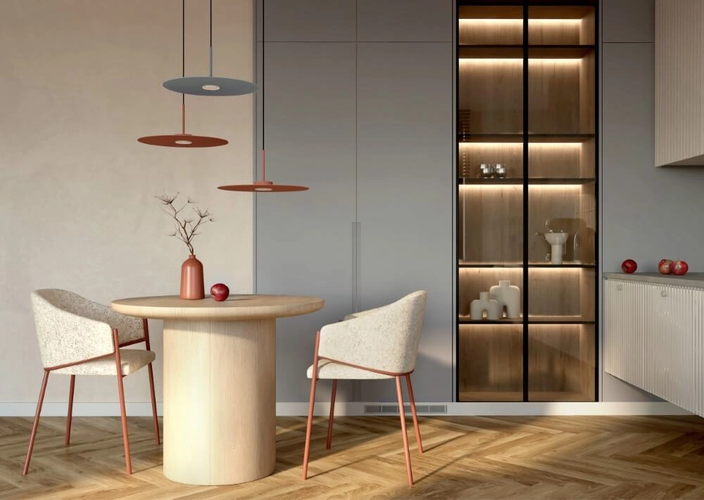 Pendant lamp Simone blue Ø 40cm Lyora 5903139114141
