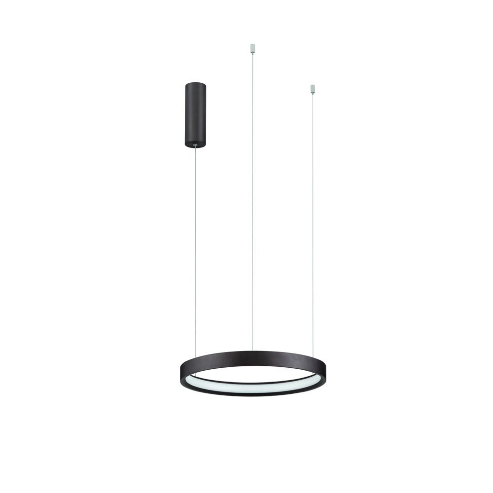 Sleek pendant lamp Perrine Ø 40cm coffee brown Lyora 5212017438928