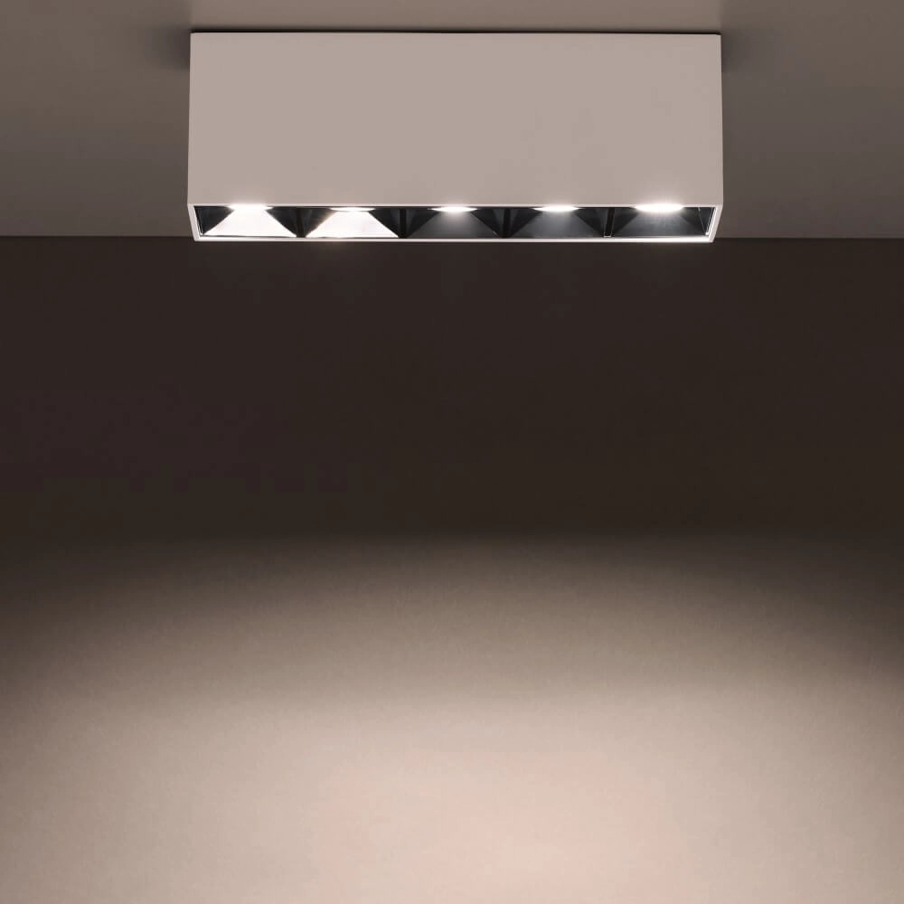 White surface-mounted spotlight Midi Led 5x1 LEDs - 4000K Lyora 5903139100526