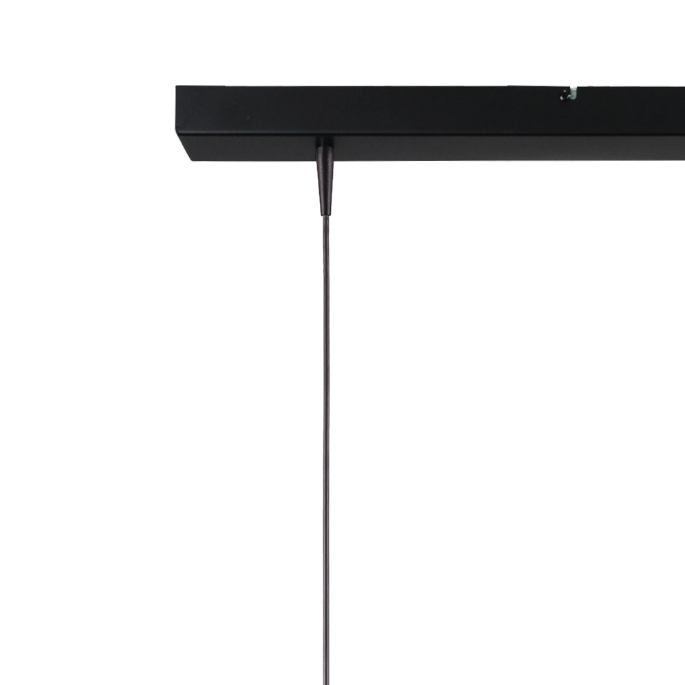 3-light pendant lamp Scala 100cm black with nickel Ø 20cm Masterlight 8718121312767