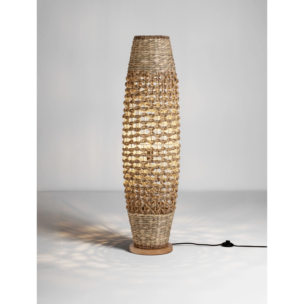 Floor lamp Anada brown Ø 33cm Lyora 5212017477484