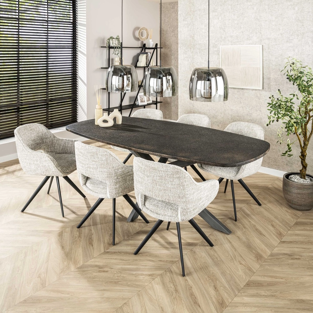 Dining table pendant lamp Drift 3x Ø 35cm Lyora 8716803512740