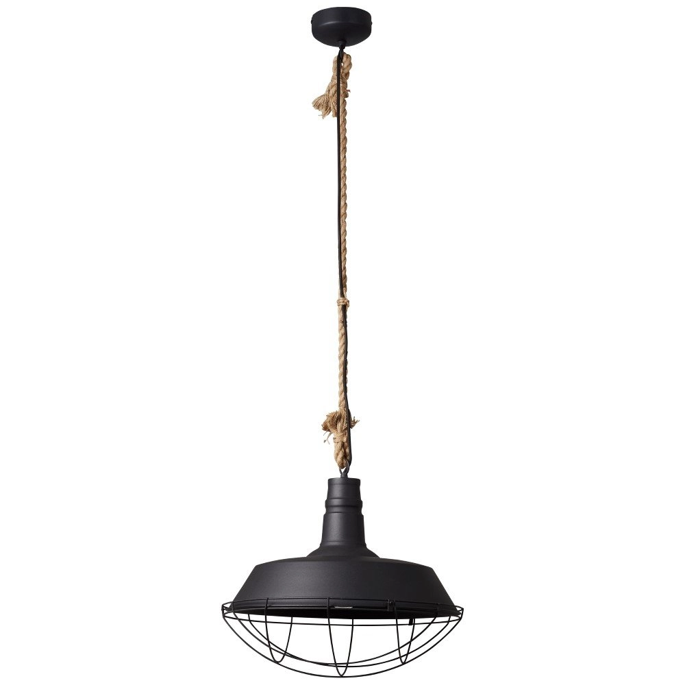 Country Pendant Lamp Rope Ø 47cm Brilliant 4004353350825