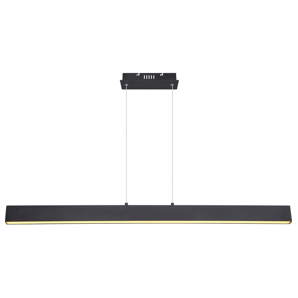 Sleek pendant lamp Verena black 121cm Globo 9007371404599