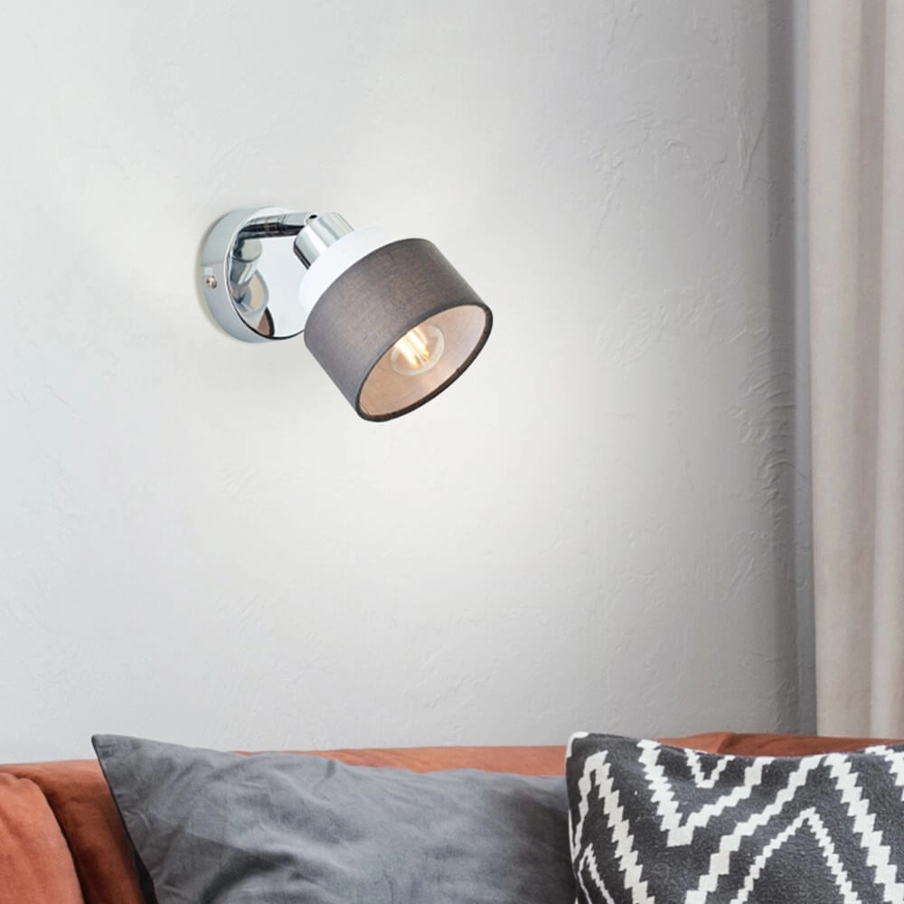 Wall lamp Naples chrome with white Brilliant 4004353424168