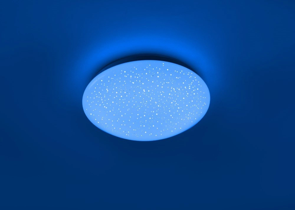 Adjustable ceiling light Skyler RGB 25cm with star effect Just Light 4043689928889