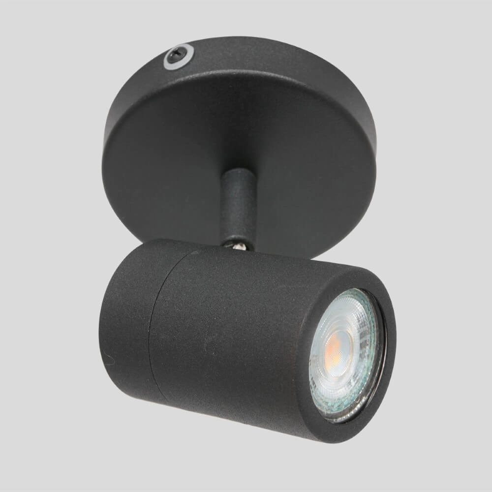 Bathroom spot Upround LED black Steinhauer 8712746133479