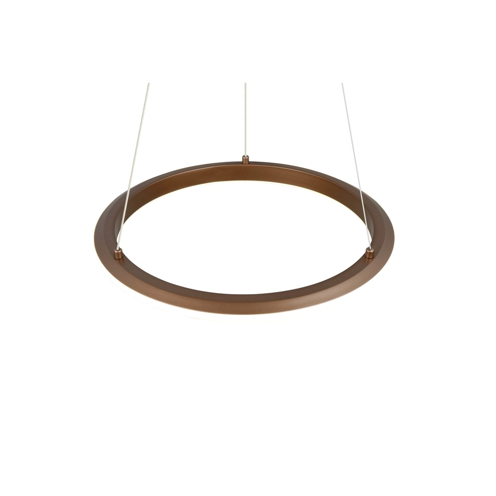 Pendant lamp Amador mocha brown Ø 45cm Trio 4017807664164
