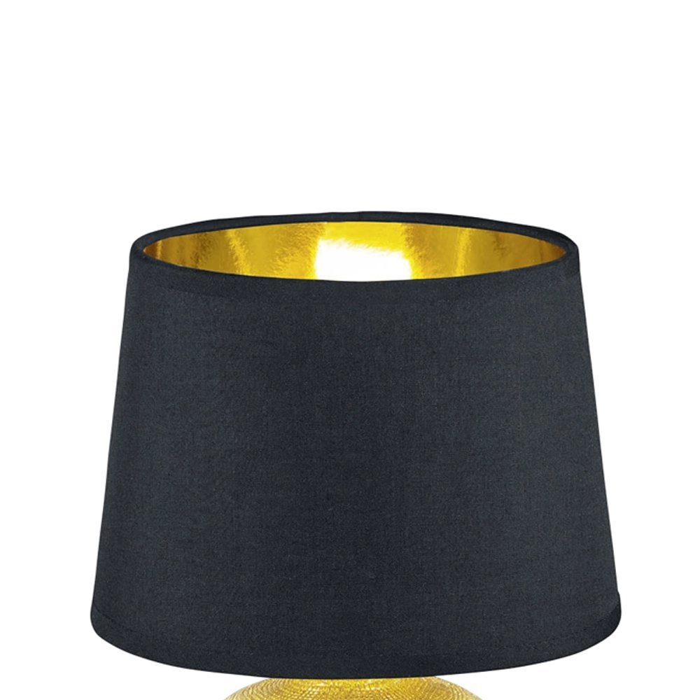 Table lamp Luxor 26cm gold with black Trio 4017807345957