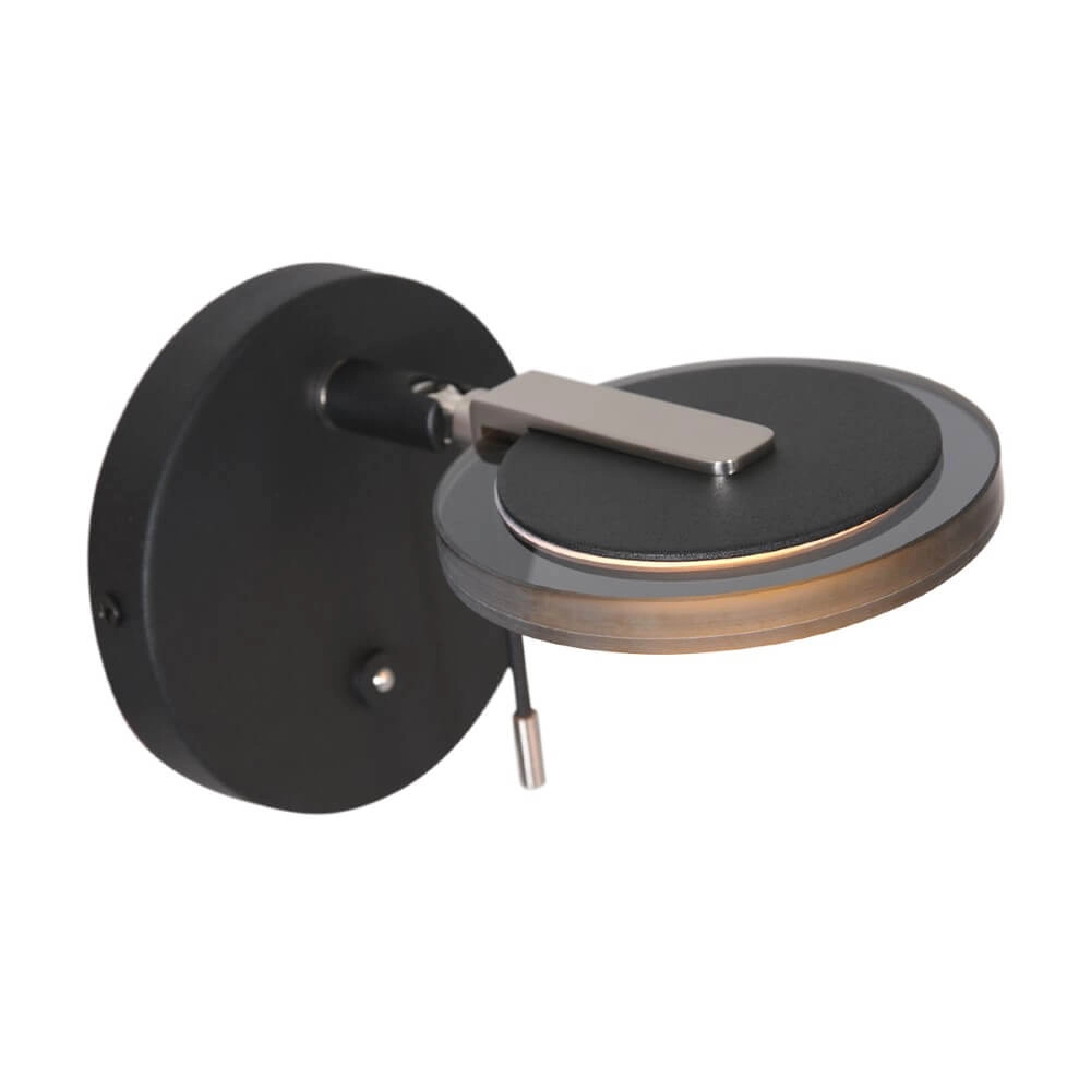 Wall reading lamp Turound black