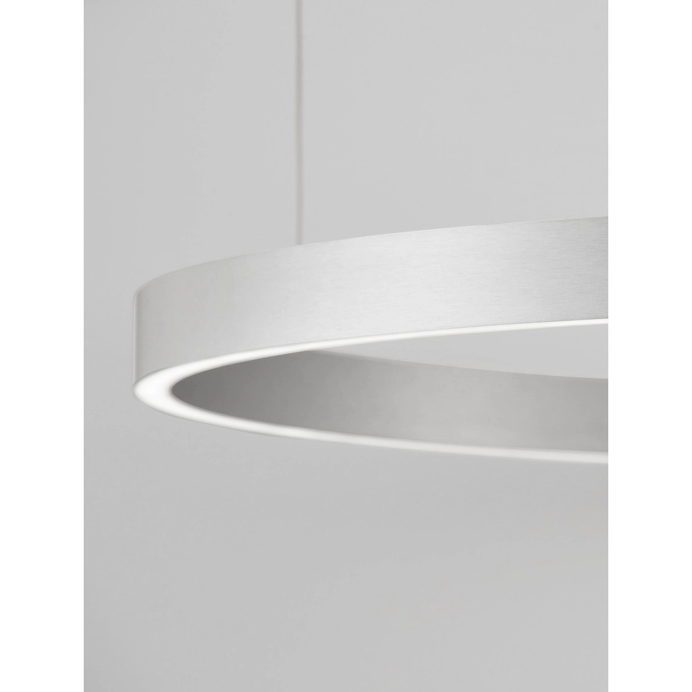 Design pendant lamp Elowen silver grey Ø 98cm Lyora 5212017439154