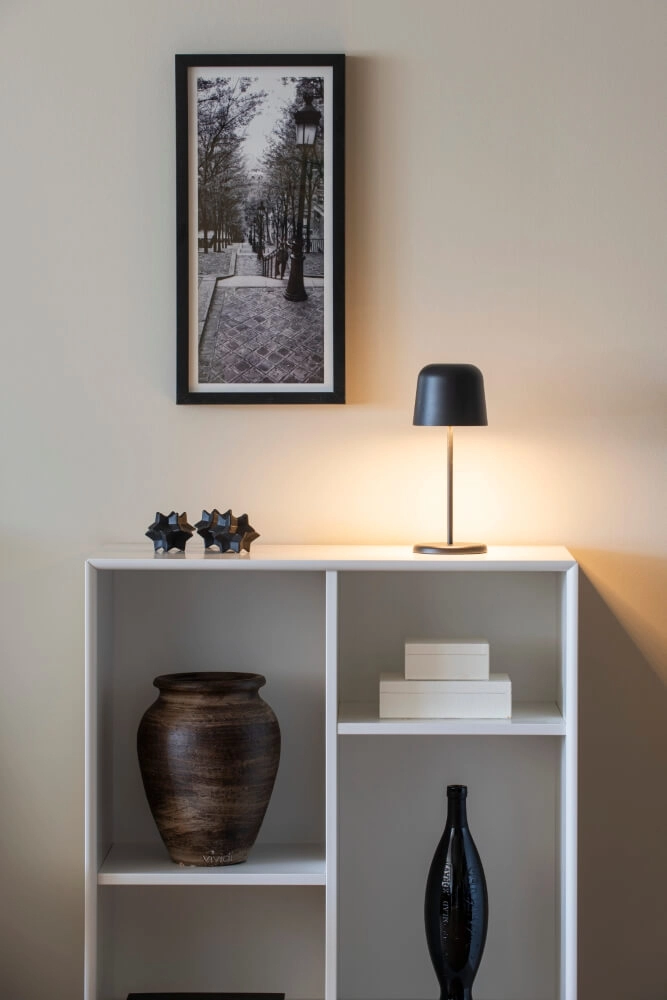 Rechargeable table lamp Biot black with removable cap KonstSmide 7318307845754