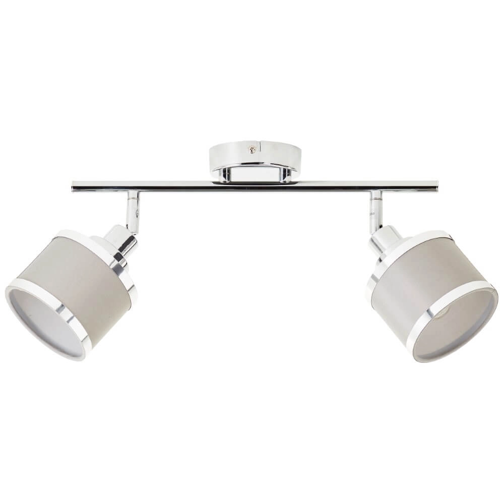 2-light ceiling lamp Alexia Chrome and Gray Brilliant 4004353424144